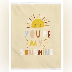 You’re My Sunshine plush velveteen blanket 60”x80”.